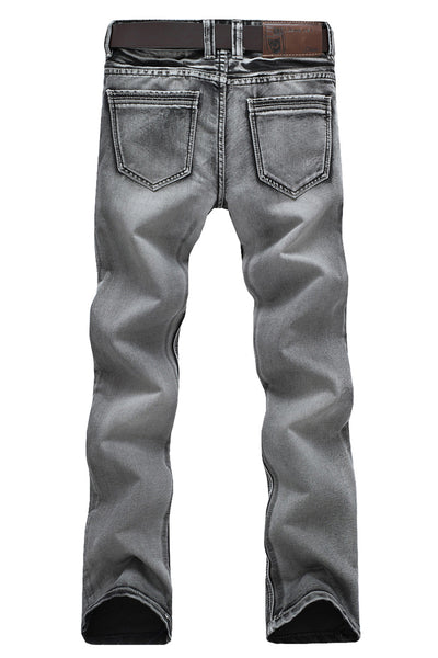 NITAGUT Men's  Slim Fit Jeans-Grey