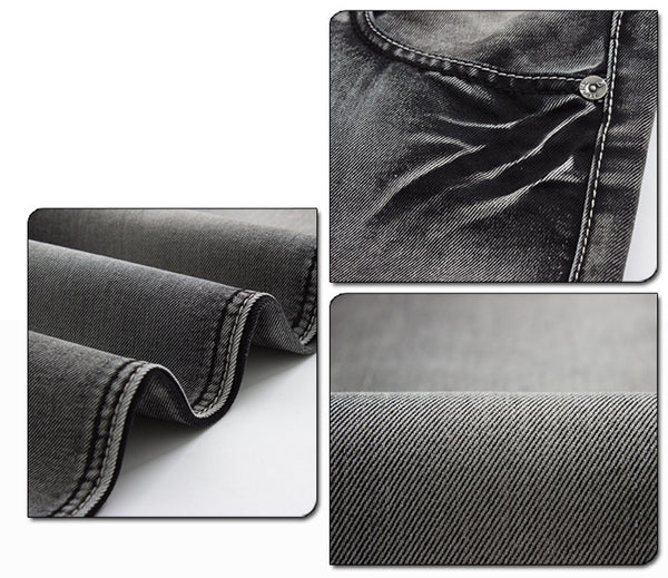 NITAGUT Men's  Slim Fit Jeans-Grey