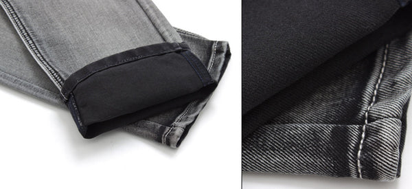 NITAGUT Men's  Slim Fit Jeans-Grey